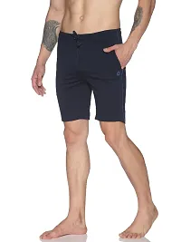 Stylish Cotton Solid Regular Shorts For Men And Boys- Pack Of 2-thumb2