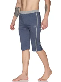 Stylish Cotton Solid 3/4th Shorts For Men And Boys-thumb2