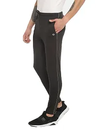 Reliable Cotton Solid Regular Track Pants For Men-thumb2