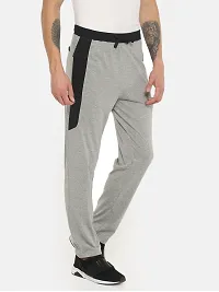 Reliable Cotton Solid Regular Track Pants For Men-thumb2