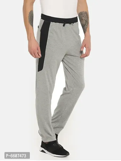 Reliable Cotton Solid Regular Track Pants For Men-thumb3
