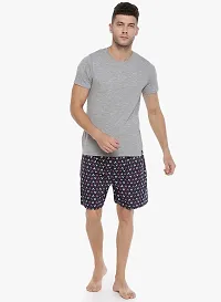 Stylish Cotton Navy Blue Basic Boxer For Men-thumb2