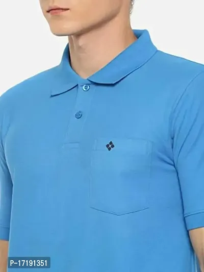 Dollar Men's Cotton Casual Polo Tshirt (Pack of 1)-thumb4