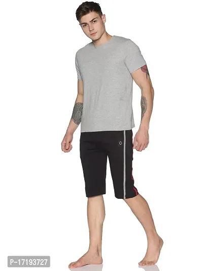 Dollar Men's Casual Cotton Capri 3/4th Shorts (Pack of 1)-thumb5