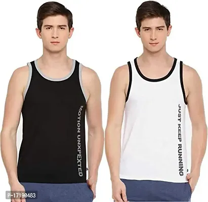 Dollar Mens Cotton Vest Tank Top (Pack of 2)-thumb0