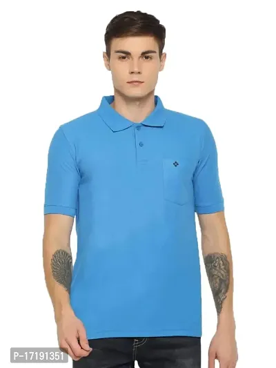 Dollar Men's Cotton Casual Polo Tshirt (Pack of 1)