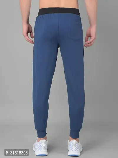 Comfortable Blue Cotton Blend Joggers For Men-thumb2