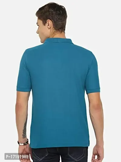 Dollar Men's Cotton Casual Polo Tshirt (Pack of 1)-thumb2