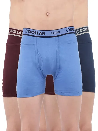 Stylish Solid Pocket Trunks For Men-Pack Of 3