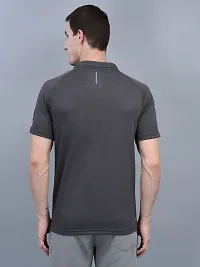 Stylish Polyester Solid Sports Tee For Men-thumb2