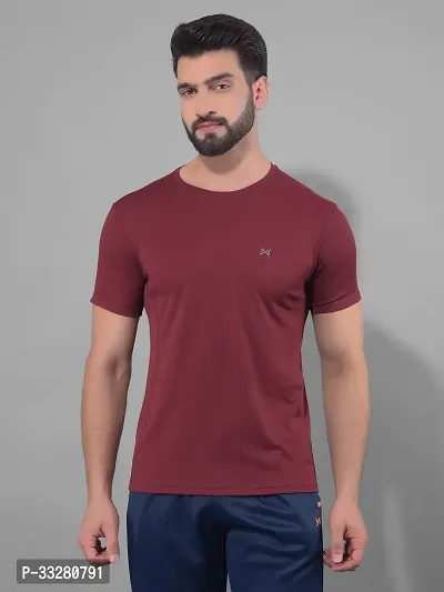 Stylish Polyester Solid Sports Tee For Men