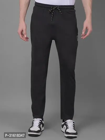 Comfortable Coffee Cotton Blend Regular Track Pants For Men