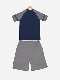 Stylish Cotton Regular Fit T-Shirt With Shorts For Boys-thumb2