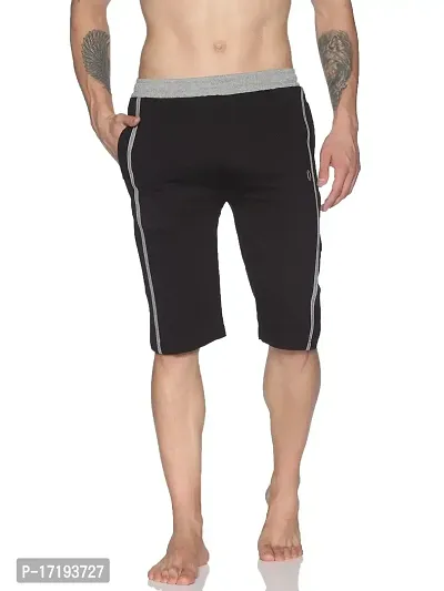 Dollar Men's Casual Cotton Capri 3/4th Shorts (Pack of 1)