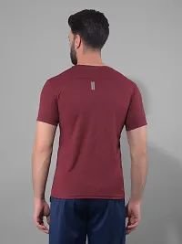 Stylish Polyester Solid Sports Tee For Men-thumb2