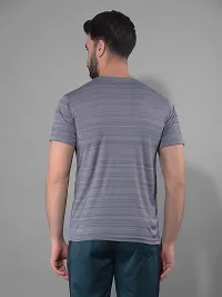 Stylish Polyester Solid Sports Tee For Men-thumb2