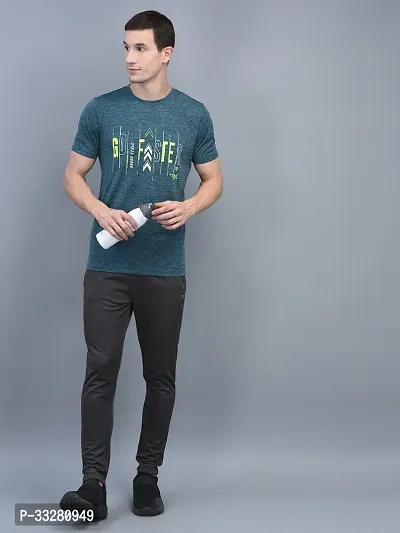 Stylish Polyester Printed Sports Tee For Men-thumb4