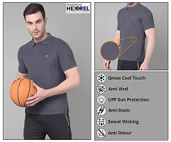 Stylish Polyester Solid Sports Tee For Men-thumb4