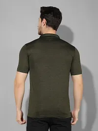 Stylish Polyester Solid Sports Tee For Men-thumb2