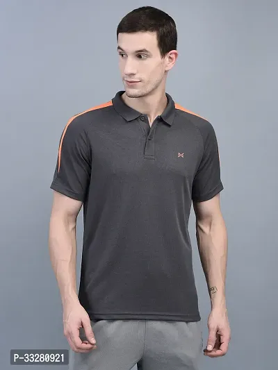 Stylish Polyester Solid Sports Tee For Men