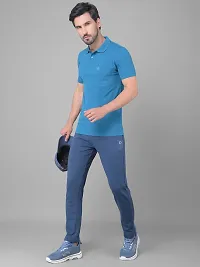 Comfortable Blue Cotton Blend Joggers For Men-thumb4