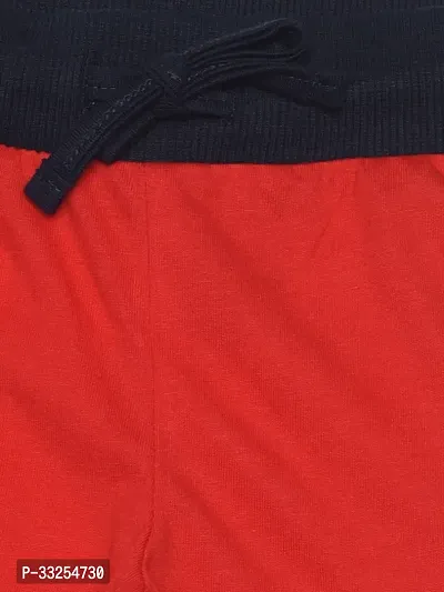 Stylish Red Cotton Shorts For Boys-thumb5