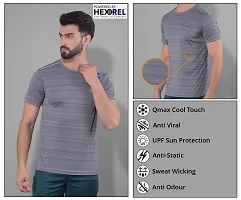 Stylish Polyester Solid Sports Tee For Men-thumb4