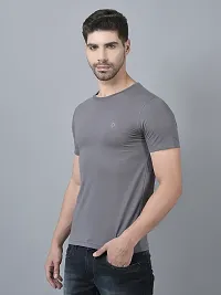 Reliable Multicoloured Cotton Blend Solid T-Shirt For Men Pack Of 2-thumb2