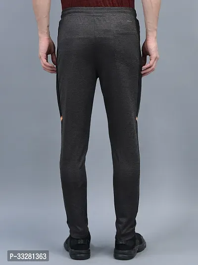 Stylish Grey Polyester Regular Track Pants For Men-thumb3