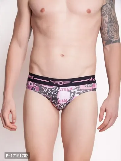 Force NXT Men's Cotton Style Brief (Pack of 1) Pink