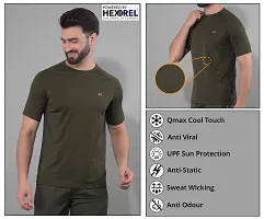 Stylish Polyester Solid Sports Tee For Men-thumb4