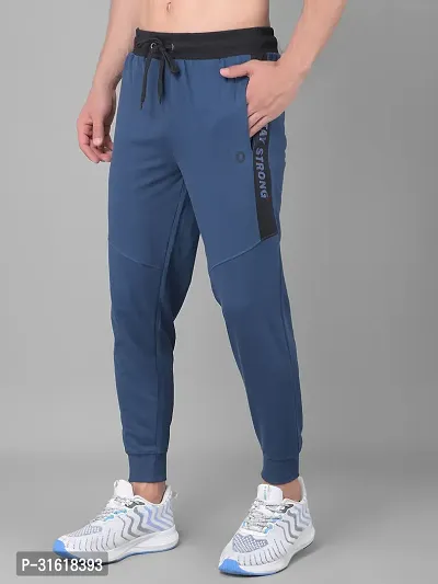 Comfortable Blue Cotton Blend Joggers For Men-thumb3