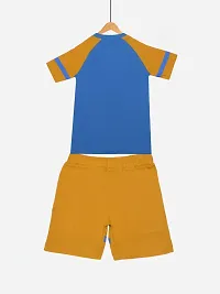 Stylish Cotton Regular Fit Pack of 2 T-Shirt With Shorts For Boys-thumb2