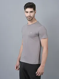 Reliable Multicoloured Cotton Blend Solid T-Shirt For Men Pack Of 2-thumb2