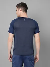 Stylish Polyester Solid Sports Tee For Men-thumb2