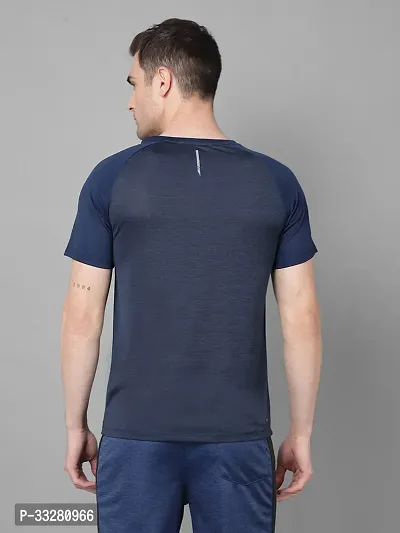 Stylish Polyester Solid Sports Tee For Men-thumb3