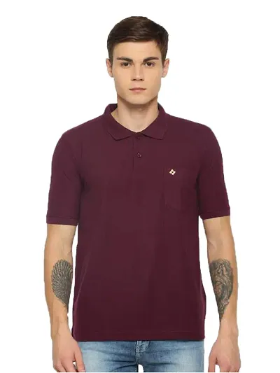 Dollar Men's Cotton Casual Polo Tshirt (Pack of 1)