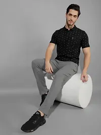 Stylish Grey Polyester Regular Track Pants For Men-thumb3