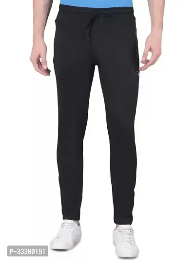 Elegant Combed Cotton Regular Track Pants For Men-thumb0