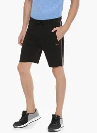 Force NXT Men's Regular Fit Cotton Casual Shorts (MNAL-555_Black_M)-thumb1