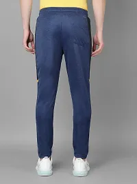 Stylish Blue Polyester Regular Track Pants For Men-thumb2