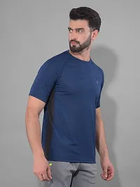 Stylish Polyester Solid Sports Tee For Men Pack Of 2-thumb1