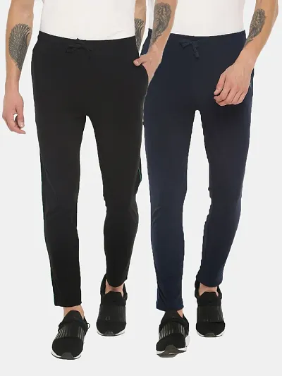 Best Selling Cotton Blend Regular Track Pants For Men 