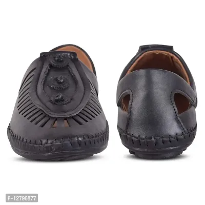 Lish Tree Men's Black Synthetic Slip-on Comfortable Sandals 7UK-thumb4