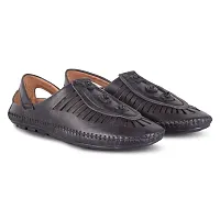 Lish Tree Men's Black Synthetic Slip-on Comfortable Sandals 7UK-thumb2