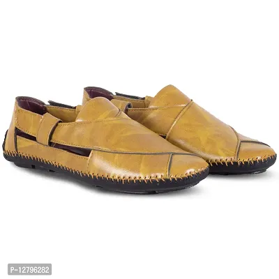 Lish Tree Men's Synthetic Velcro and Stylish Roman Sandals-thumb3