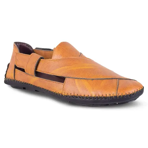 Lish Tree Men's Synthetic Velcro and Stylish Roman Sandals