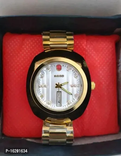 Luxury Party Wear Golden Men Watch-thumb0