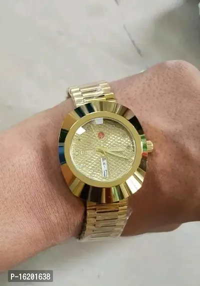Luxury Party Wear Golden Men Watch