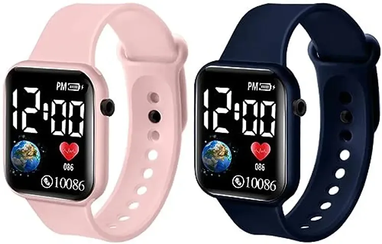 Stylist Digital Watches For Kids Pack Of 2